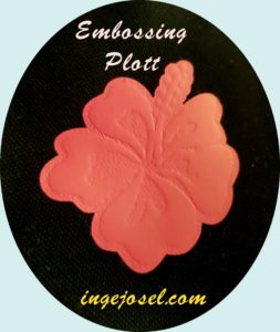 embossing plott hibiskusblüte